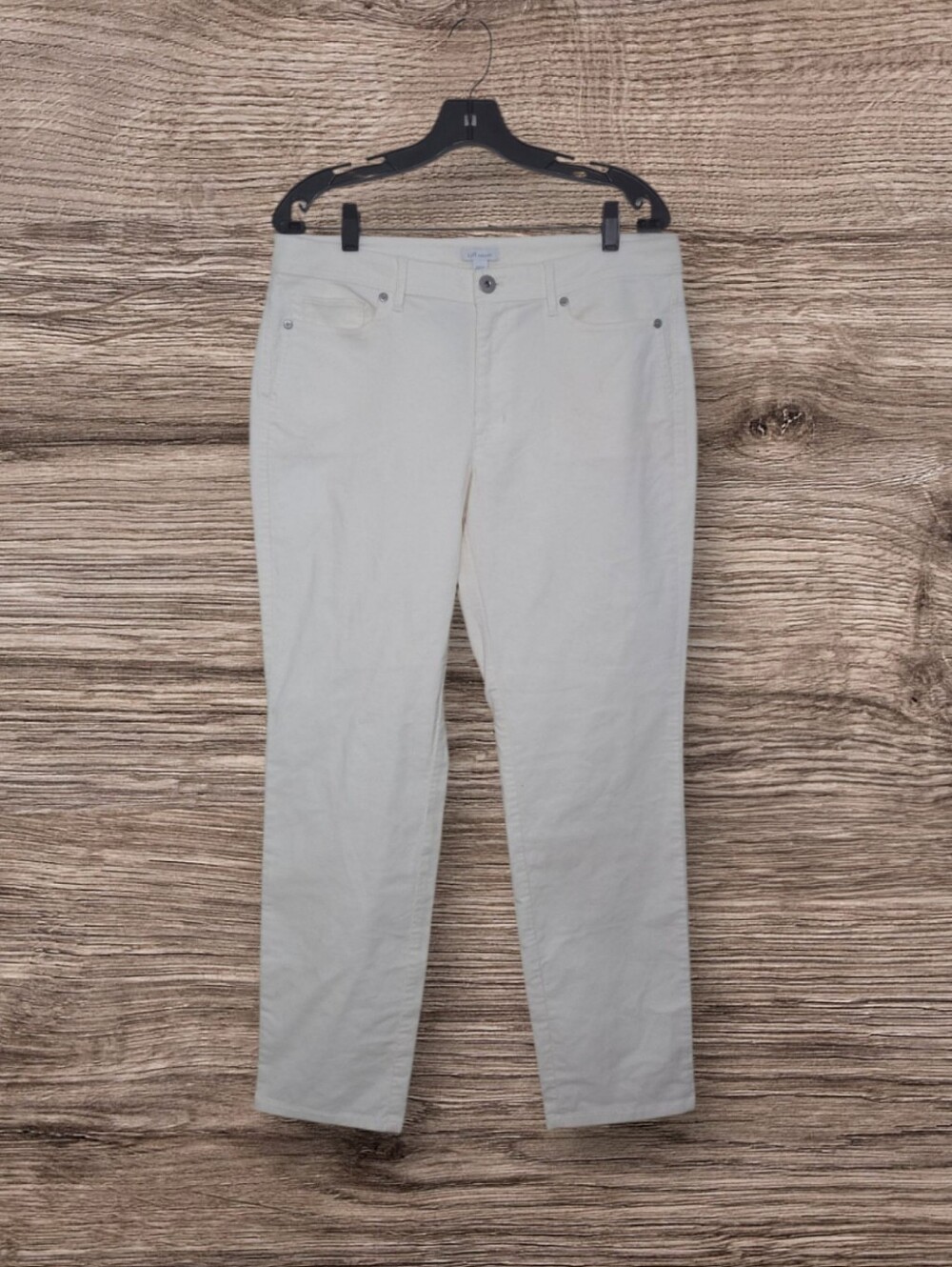 Women's J Jill Corduroy Pants Off White Sz 12